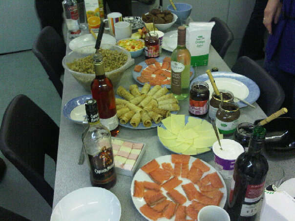 Russian Food Night at my friend's dorm! How cool was that? :D